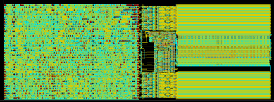 Layout of a Non-Von novo 1 core